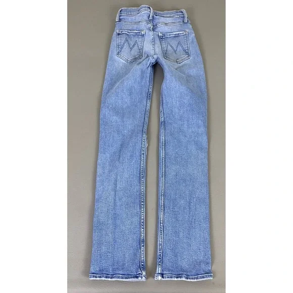 MOTHER High Waisted Rider Skimp Jeans Women's Size 25 Blue Distressed *Flaw Spot - Picture 15 of 16